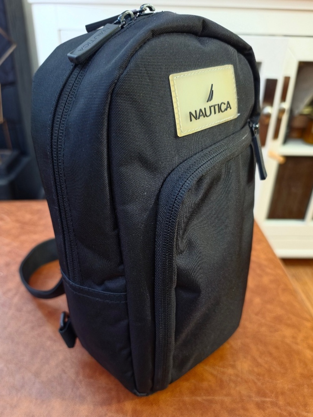 Nautica Navy Blue Black Sling Shoulder Crossbody Backpack Bag